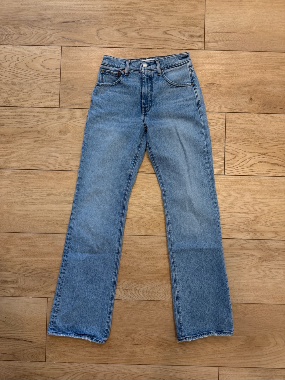 Madewell Relaxed Boot-Cut Jeans - Light Blue Wash